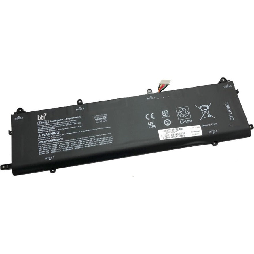 BTI BN06XL-BTI Battery for HP X360 15-EB, 18 Month Warranty, 73 Wh, Lithium Ion (Li-Ion)