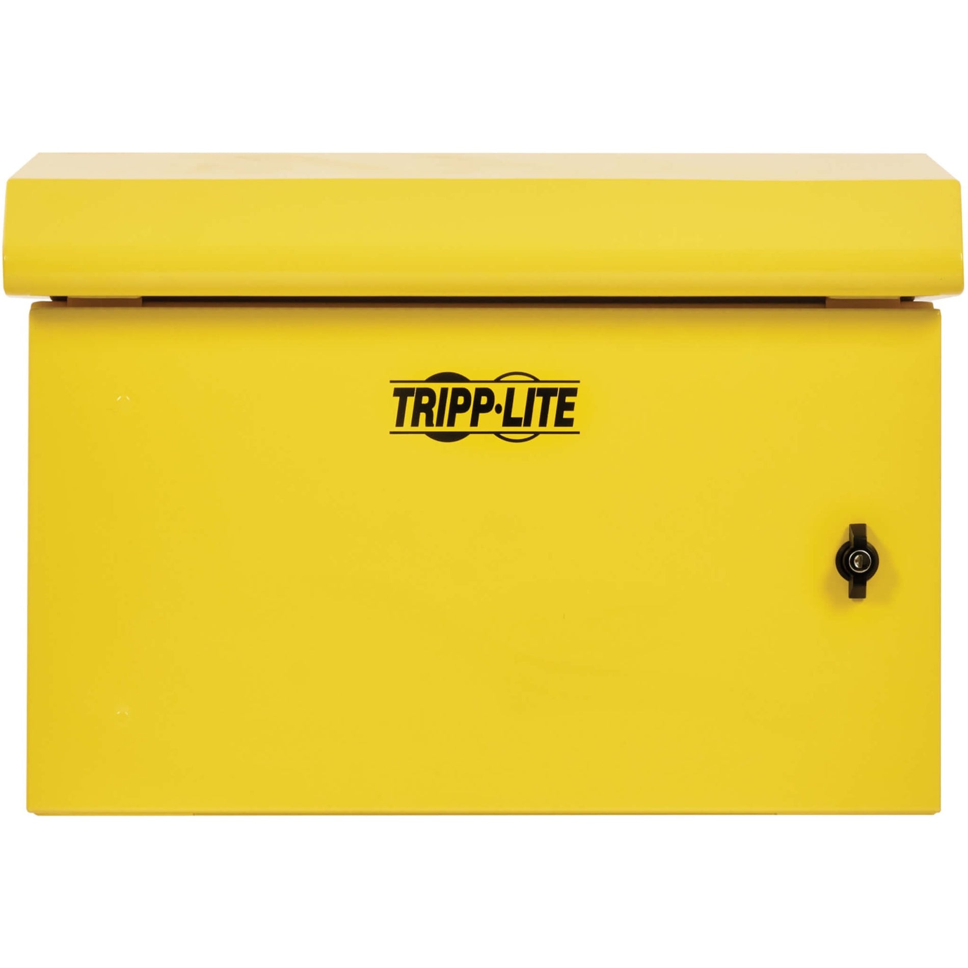 Tripp Lite SRN3RY6U Industrial Enclosure 6U Yellow, Moisture Resistant, Snow Resistant, Lockable Door, Damage Resistant, Tamper Resistant, Anti-theft, Cable Management