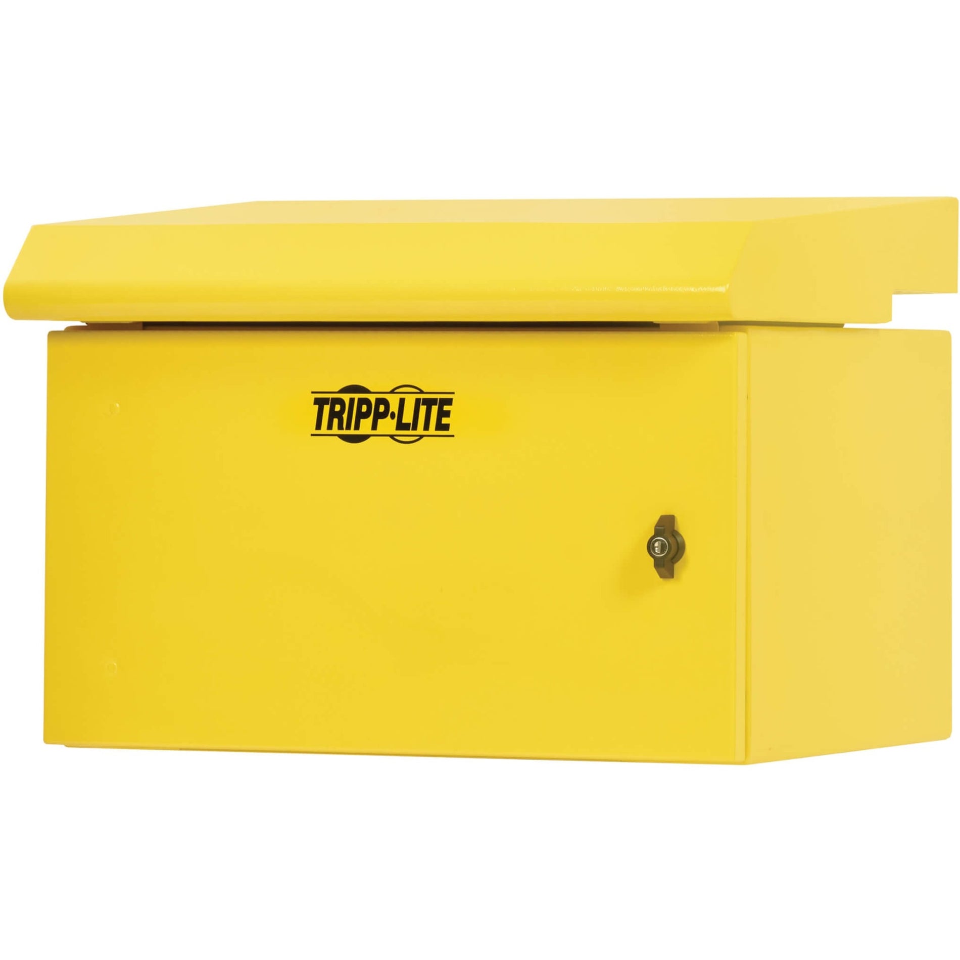 Tripp Lite SRN3RY6U Industrial Enclosure 6U Yellow, Moisture Resistant, Snow Resistant, Lockable Door, Damage Resistant, Tamper Resistant, Anti-theft, Cable Management