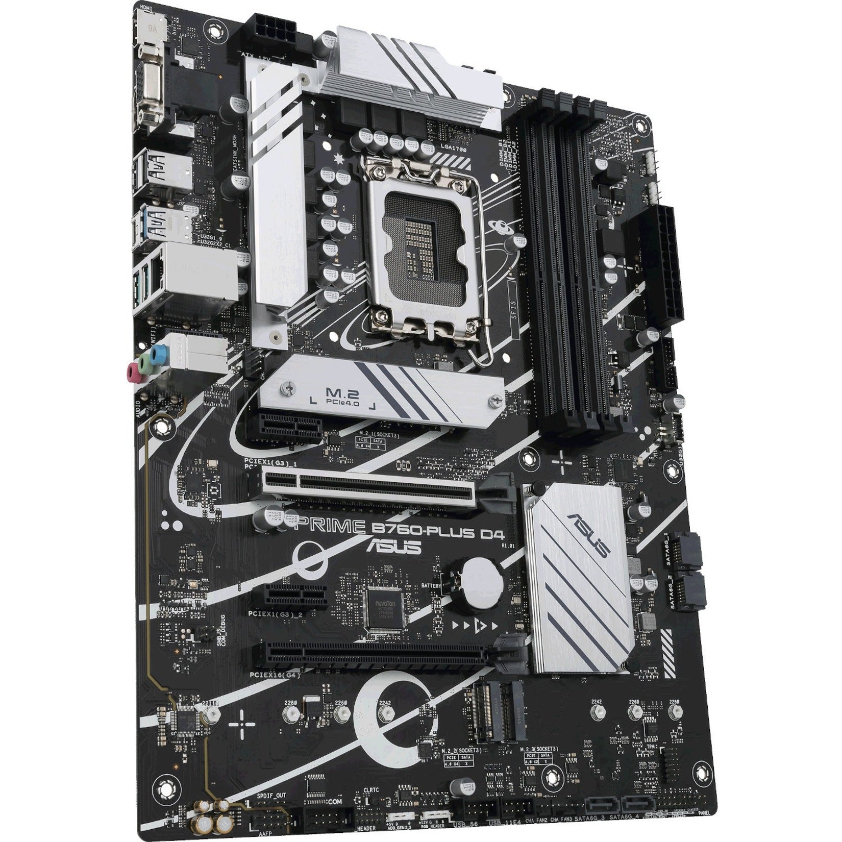 Asus Prime B760-PLUSD4 Desktop Motherboard - Intel B760 Chipset - Socket LGA-1700 - ATX [Discontinued]