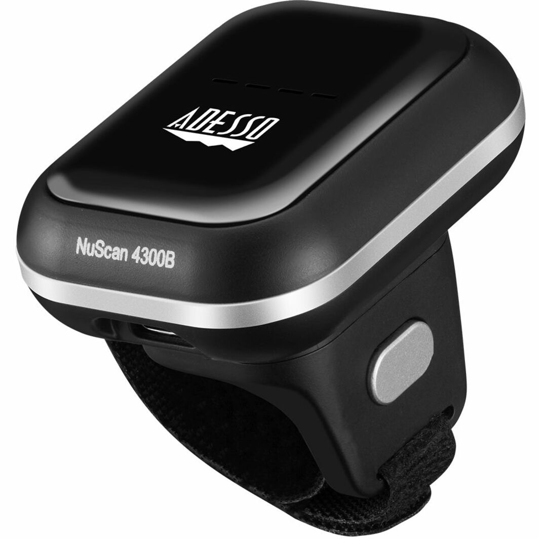Adesso NUSCAN4300B NuScan 4300B Bluetooth 2D Anneau portable Scanner de codes à barres Longue portée Sans fil.