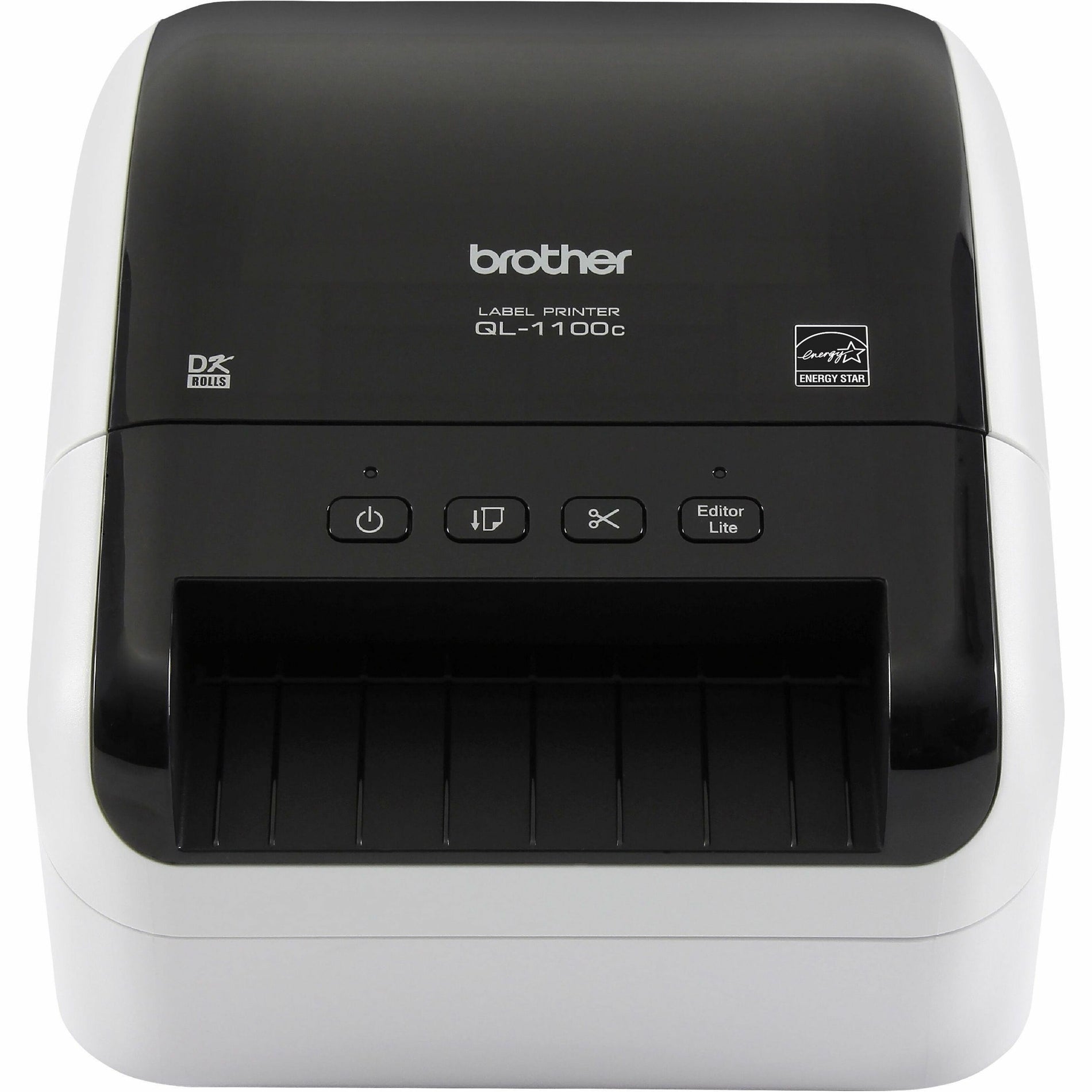 طابعة ملصقات عريضة Brother QL-1100C، طابعة حرارية مباشرة احترافية