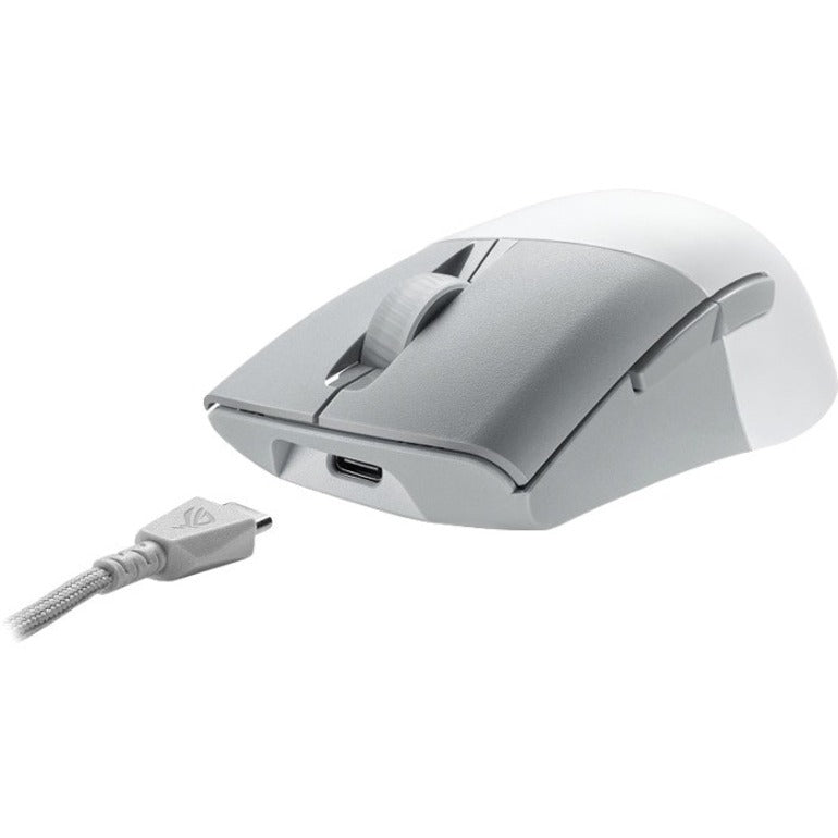 Asus ROG P709ROGKerisWLAimPointWHT Keris Wireless Gaming Mouse, Rechargeable, 36000 dpi, 2.4 GHz