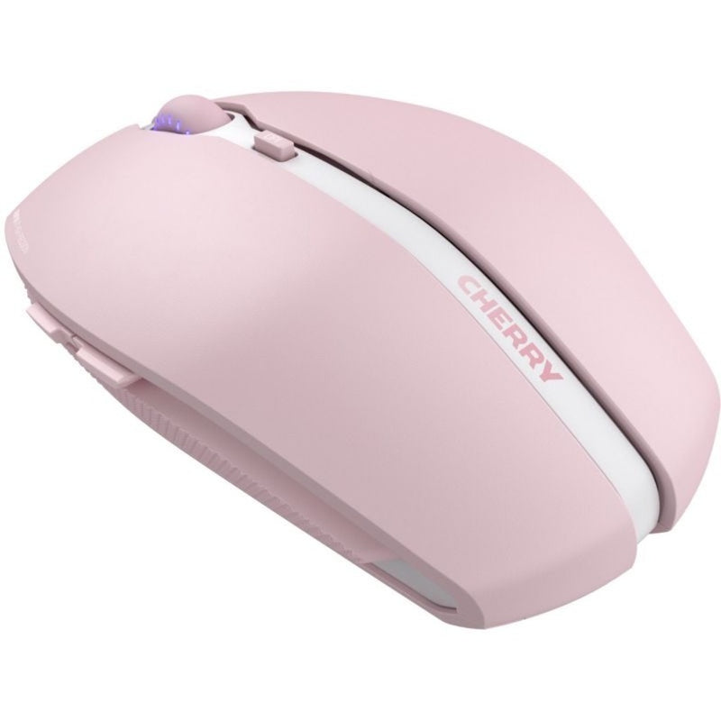 Side view of CHERRY GENTIX BT mouse showing ergonomic profile and branding