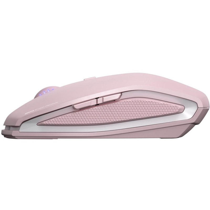 Side profile of CHERRY GENTIX BT mouse highlighting textured grip panels