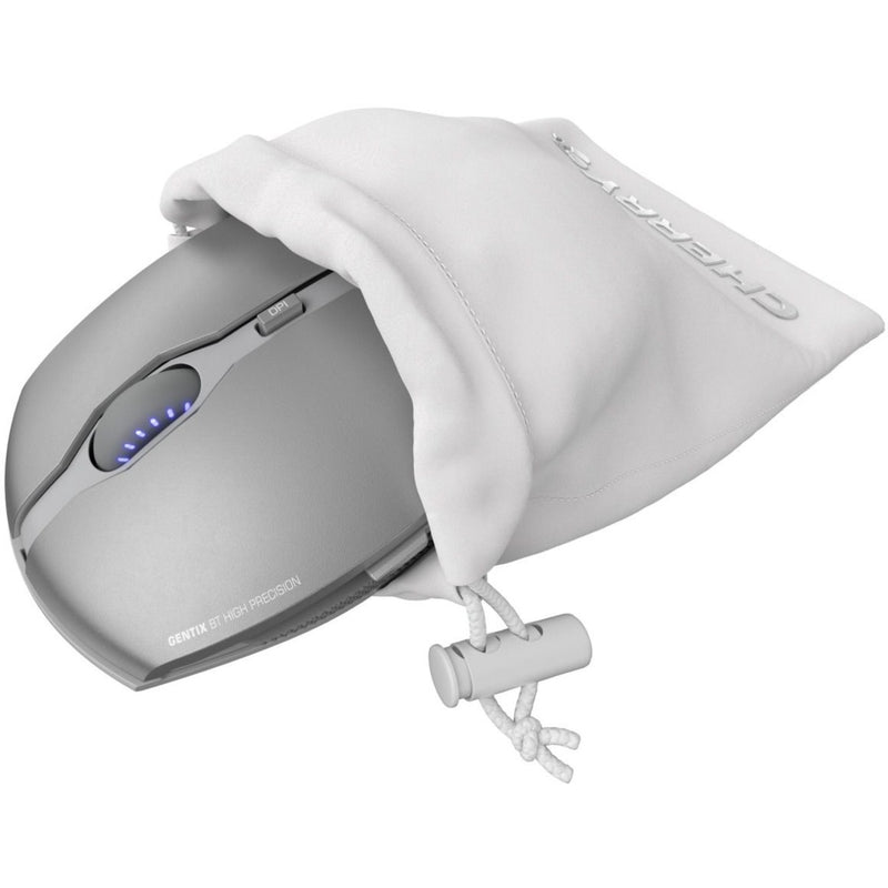 CHERRY GENTIX BT mouse with white protective travel pouch