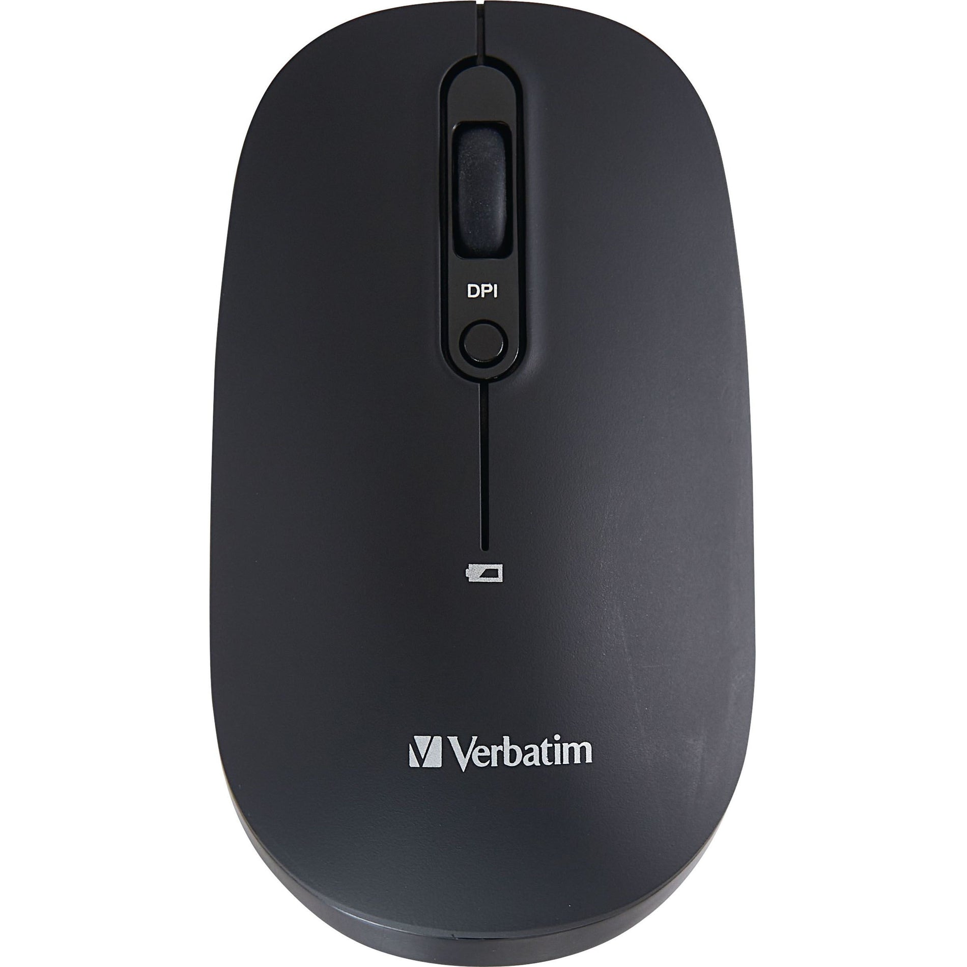 Verbatim 70750 Mouse Optik Nirkabel Multi-Perangkat yang Dapat Diisi Ulang - Hitam Bluetooth 5 USB