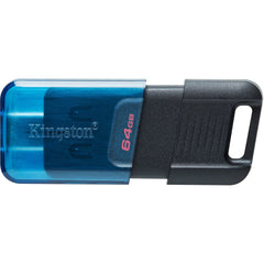 Kingston DataTraveler 80 M USB-C Flash Drive, 200MB/s High-Speed Storage, 64GB Capacity, USB 3.2 Gen 1, Sliding Cap with Key Ring - DT80M/64GB (5 Year Warranty)