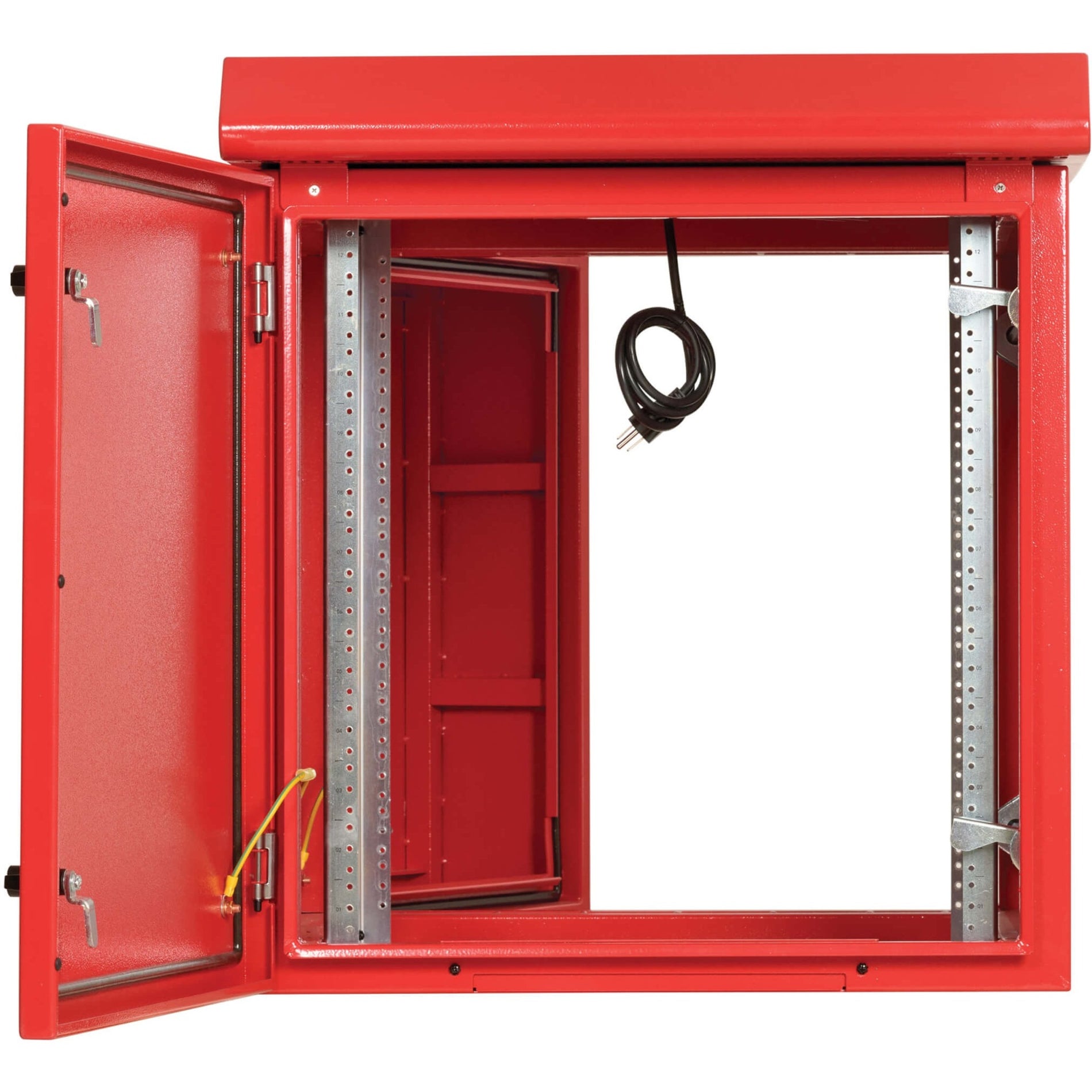 Tripp Lite SRN3RR12US SmartRack Rack Mount Enclosure, 12U, Red, Lockable Door, Cable Management