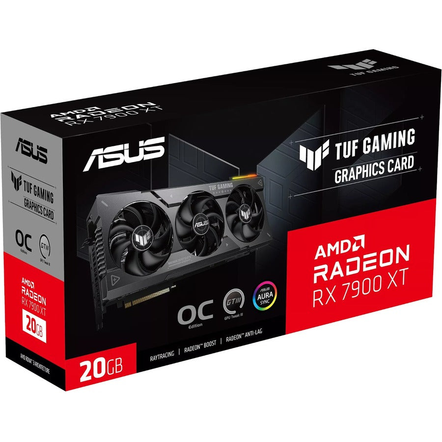 ASUS TUF Gaming AMD Radeon RX 7900 XT OC Edition 20GB GDDR6 Graphics Card  (PCIe 4.0, 20GB GDDR6, HDMI 2.1a, DisplayPort 2.1)
