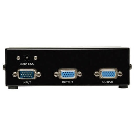 Tripp Lite B114-002-R Two-port VGA/SVGA Video Splitter, HD15, Black, 350 MHz Maximum Video Bandwidth