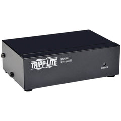 Tripp Lite Two-Port VGA/SVGA Video Splitter, 350MHz Bandwidth, 2048x1536 Resolution, Supports 2 Displays, Signal Booster, HD15 Ports, Black - B114-002-R (3 Year Warranty)