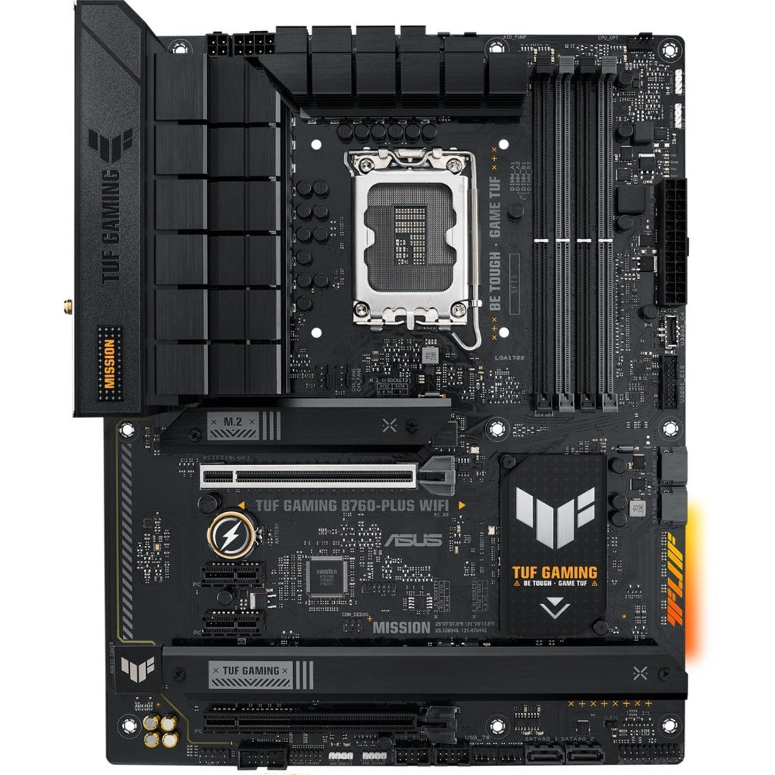 Gaming Desktop Motherboard TUF GAMING B760-PLUS WIFI, Intel B760 Chipset, Socket LGA-1700, ATX