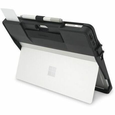 Side view of Surface Pro 9 in BlackBelt case showing kickstand deployment