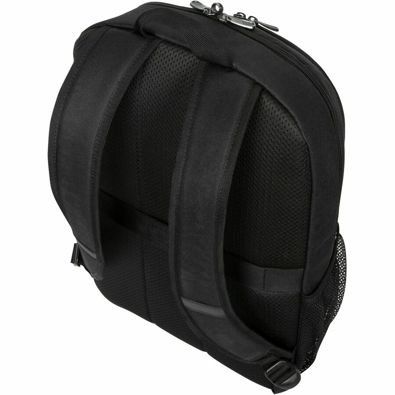 Rear angle view of Targus Classic Notebook Backpack highlighting strap system