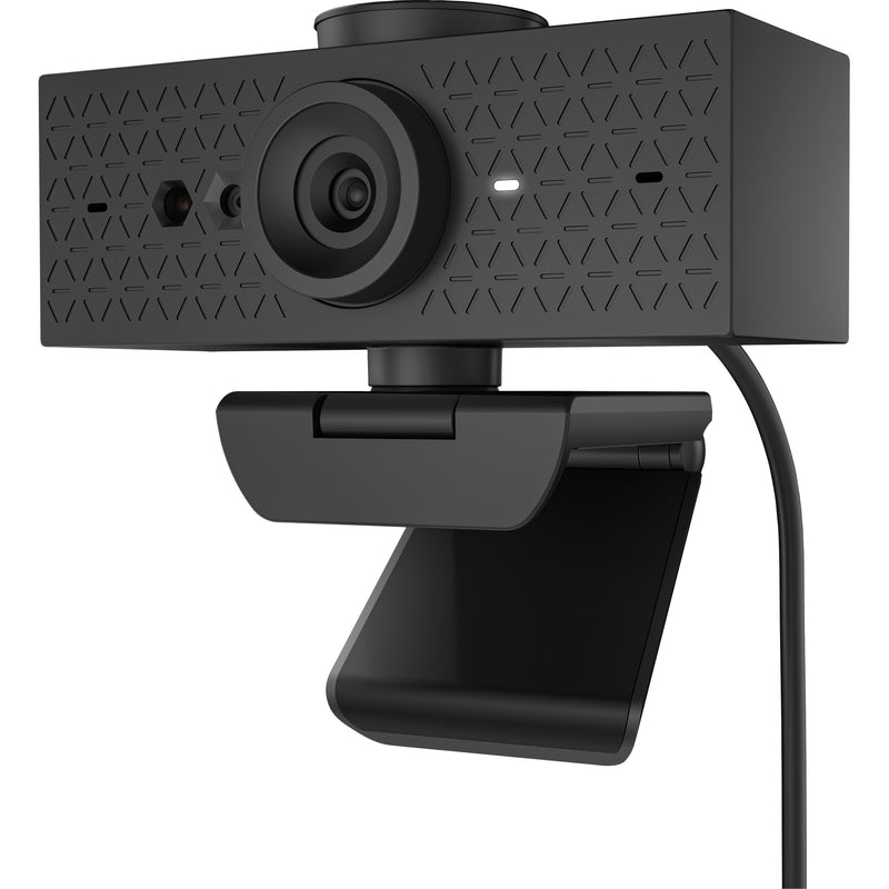 Profile view of HP 625 FHD Webcam highlighting slim design and features