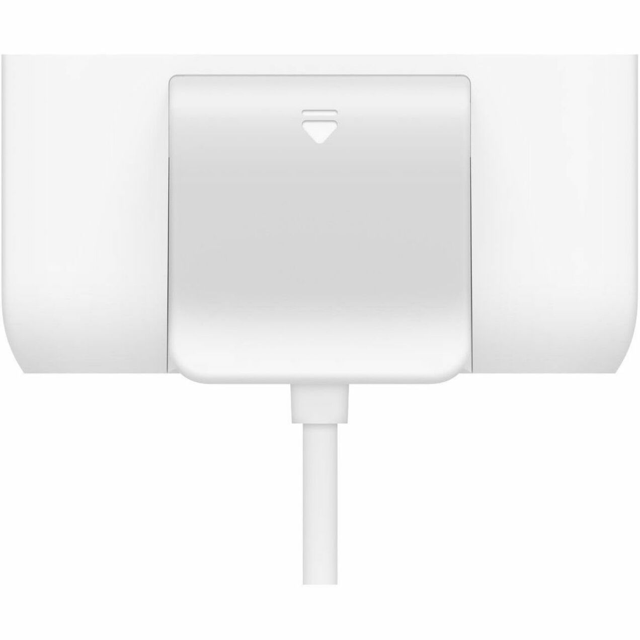 Top view of Belkin USB hub showing clean white design and mounting system-alternate-image5