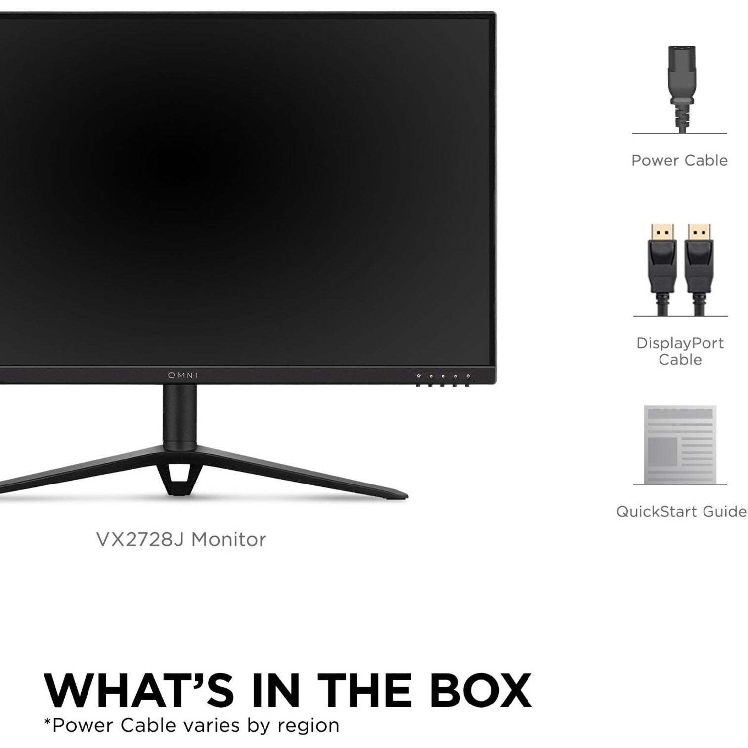 ViewSonic VX2728J 27" OMNI 1080p Gaming Monitor With AMD FreeSync Premium, 165Hz, Ergonomic Design