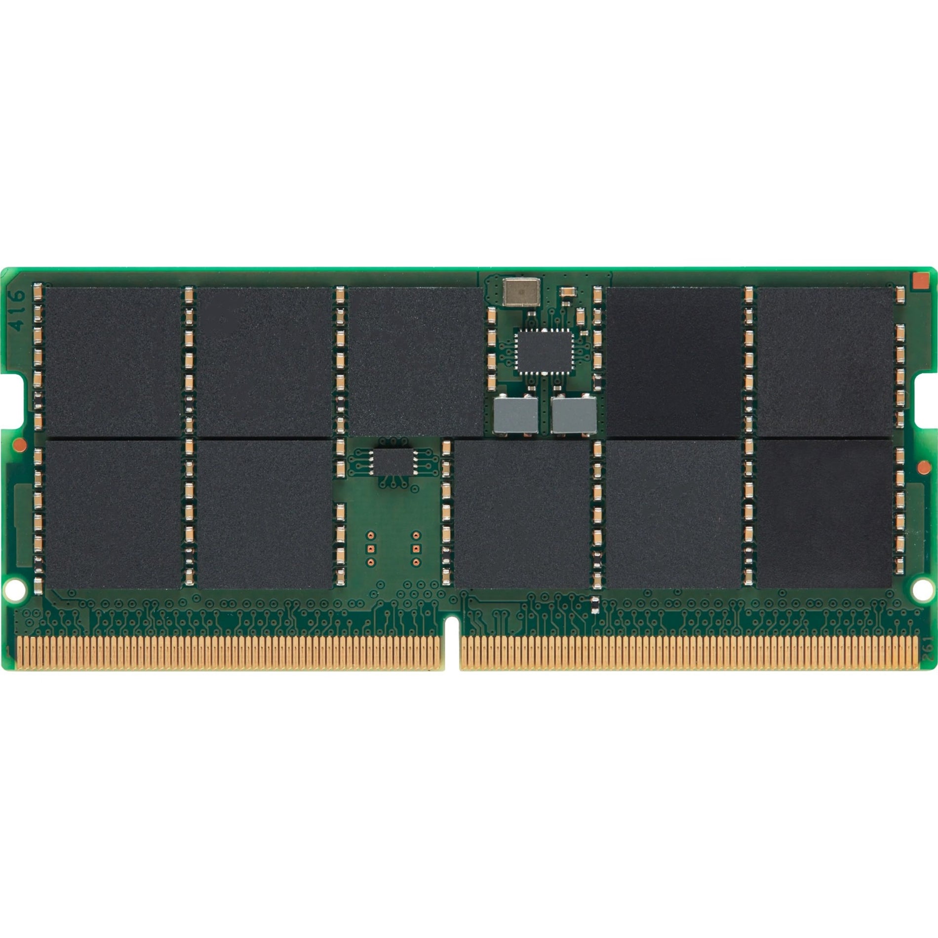 Top view of Kingston 32GB DDR5 SODIMM memory module showing memory chip arrangement and circuitry-alternate-image2