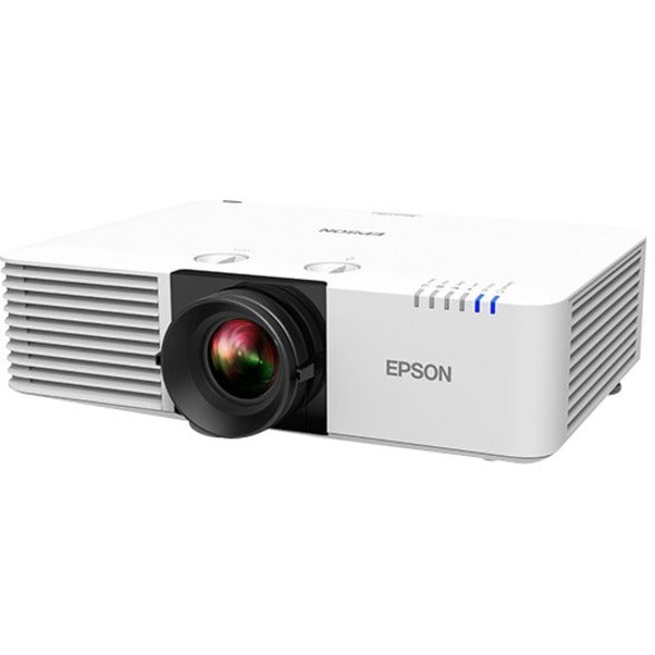 Alternative angle view of Epson PowerLite L770U projector emphasizing design and lens