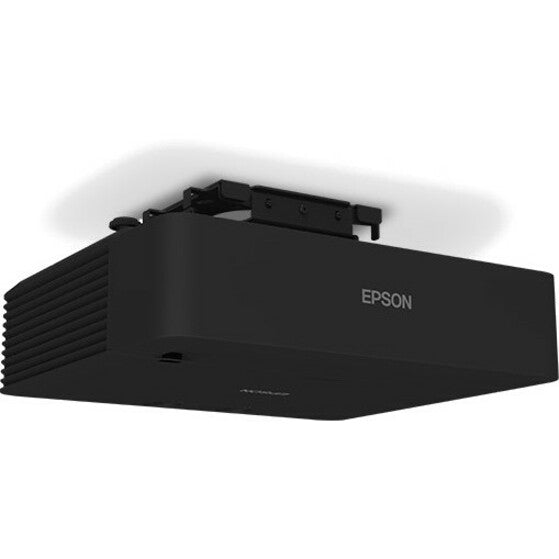 Side angle view of ceiling-mounted Epson L775U showing space efficiency