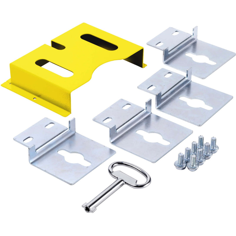 Installation components and mounting hardware for industrial enclosure