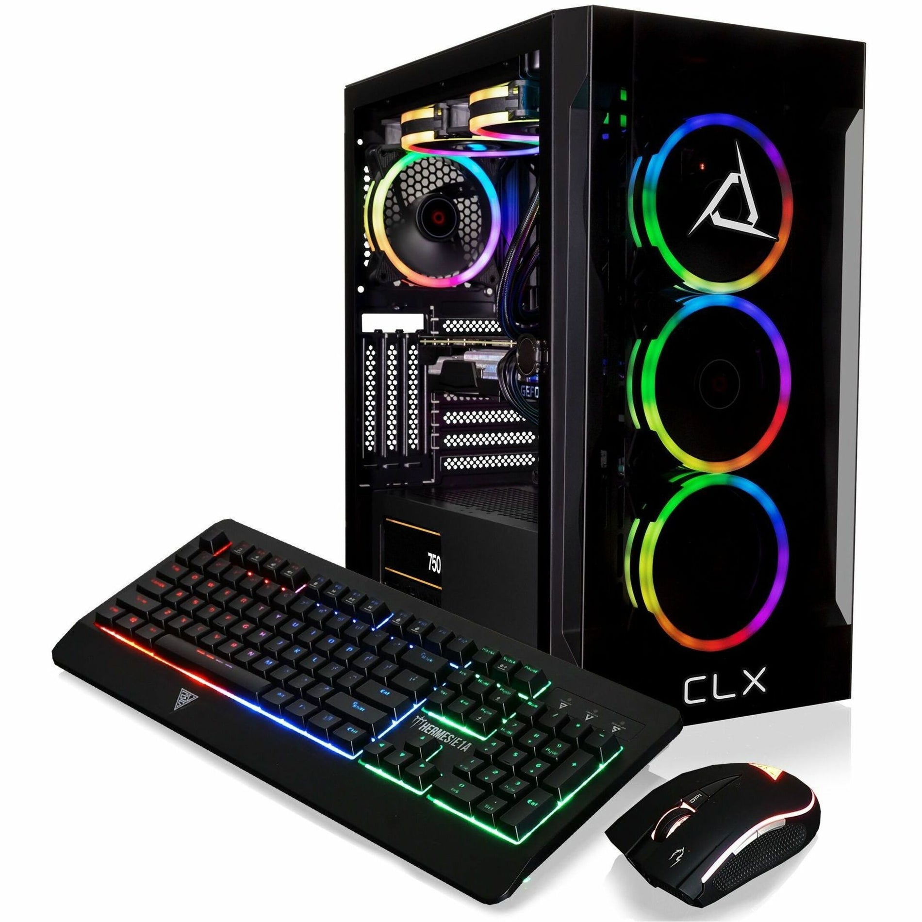 CLX TGMSETRTH2904BM Gaming Desktop Computer - Liquid Cooled AMD Ryzen 9 7900X 4.7GHz 12-Core Processor, 32GB DDR5 Memory, GeForce RTX 3080 10GB GDDR6X Graphics, 500GB SSD, 4TB HDD, WiFi, Windows 11 Home 64-bit