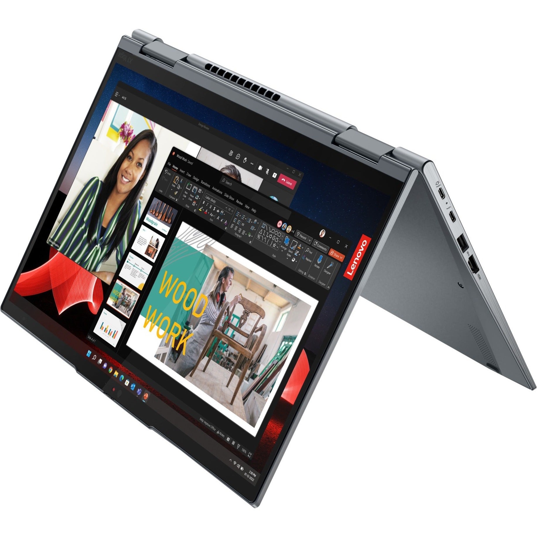 레노버 21HQ001NUS ThinkPad X1 Yoga G8 2 in 1 노트북 i5-1335U 16GB RAM 256GB SSD 14 터치스크린 윈도우 11 프로