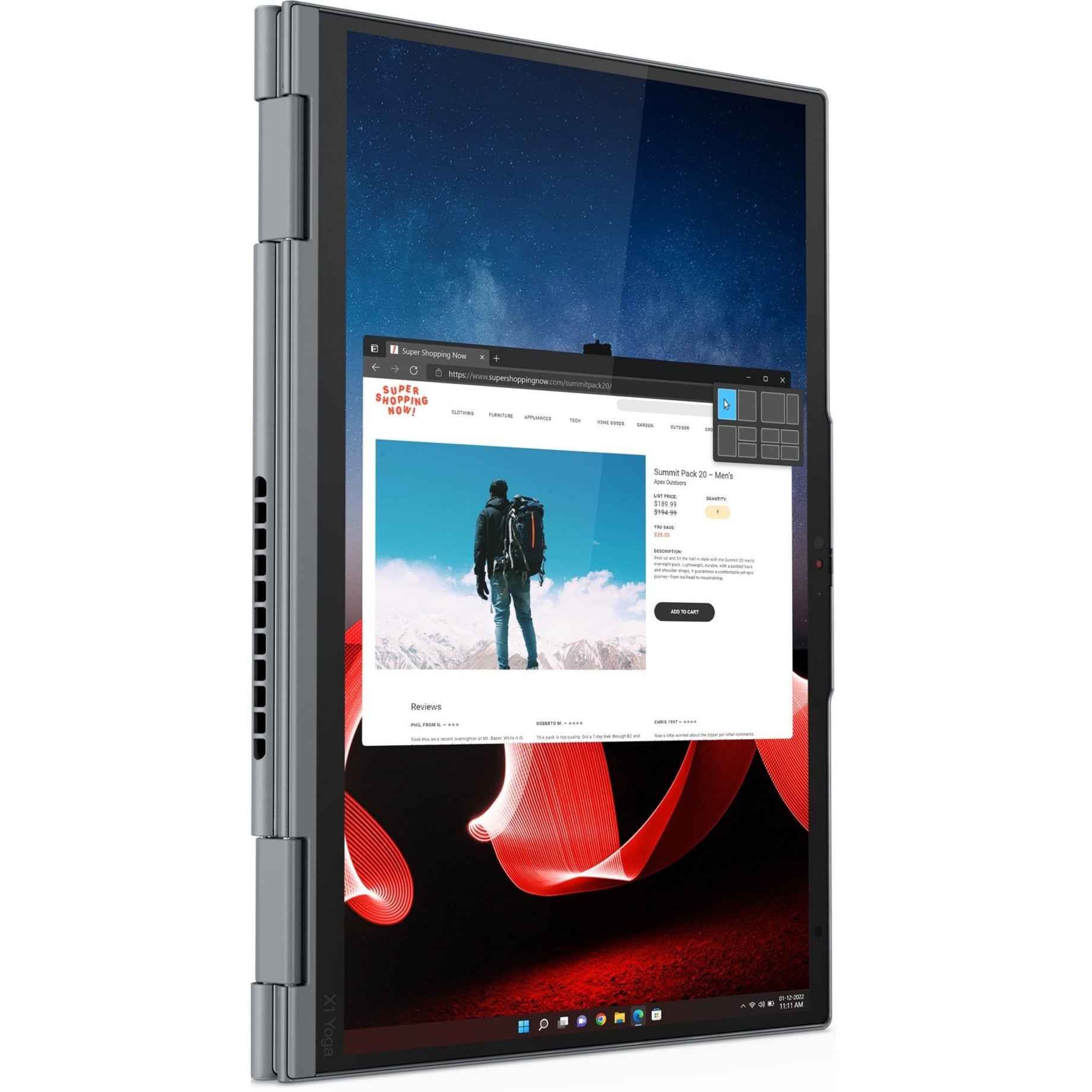 Lenovo 21HQ001NUS ThinkPad X1 Yoga G8 2 in 1 Notebook i5-1335U 16GB RAM 256GB SSD 14" Touchscreen Windows 11 Pro