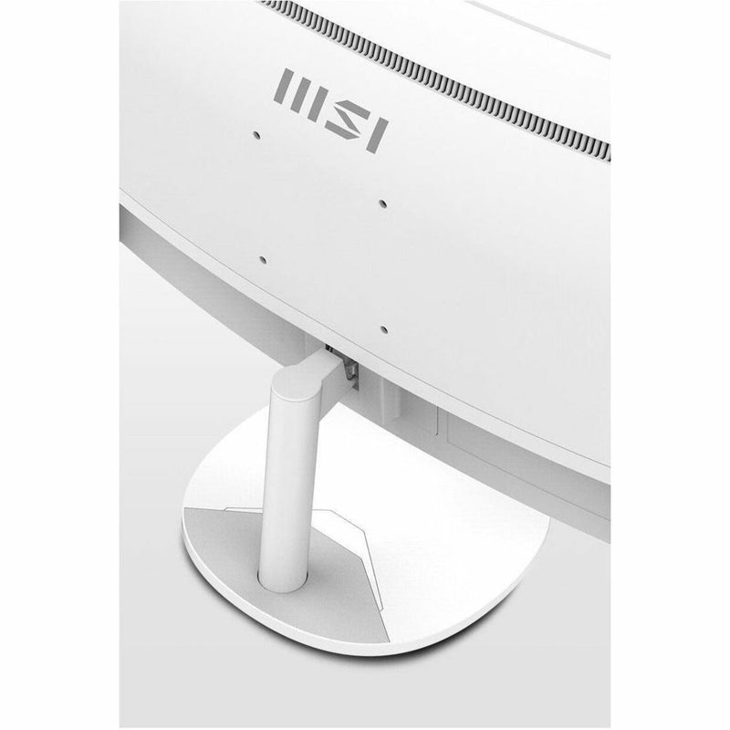 Detail shot of MSI Pro MP341CQW monitor stand mechanism