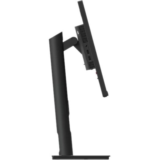 Side profile of Lenovo ThinkVision T24i-30 monitor showing height adjustment mechanism