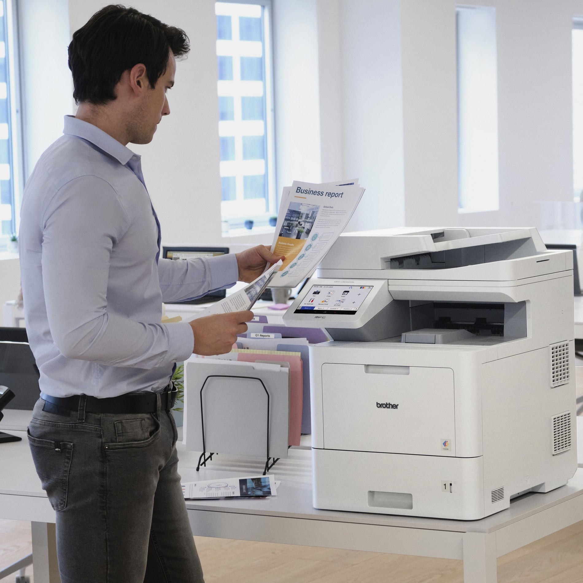 Brother MFC-L9630CDN Workhorse Color Laser Printer, Duplex Printing, Wireless Printing, 42 ppm