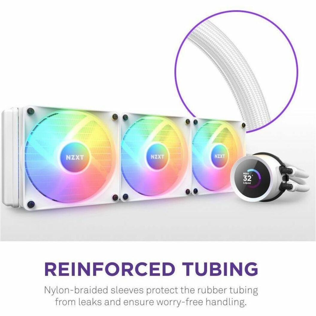 NZXT RL-KR360-W1 Kraken 360 RGB White AIO Liquid CPU Cooler