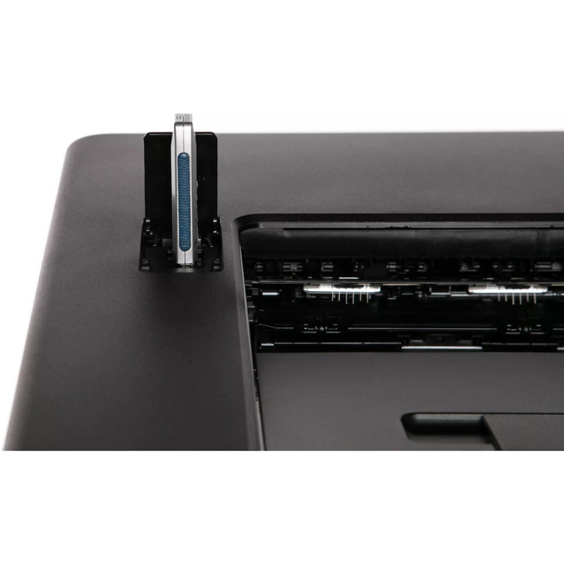 Detailed view of Canon LBP674Cdw toner cartridge mounting system