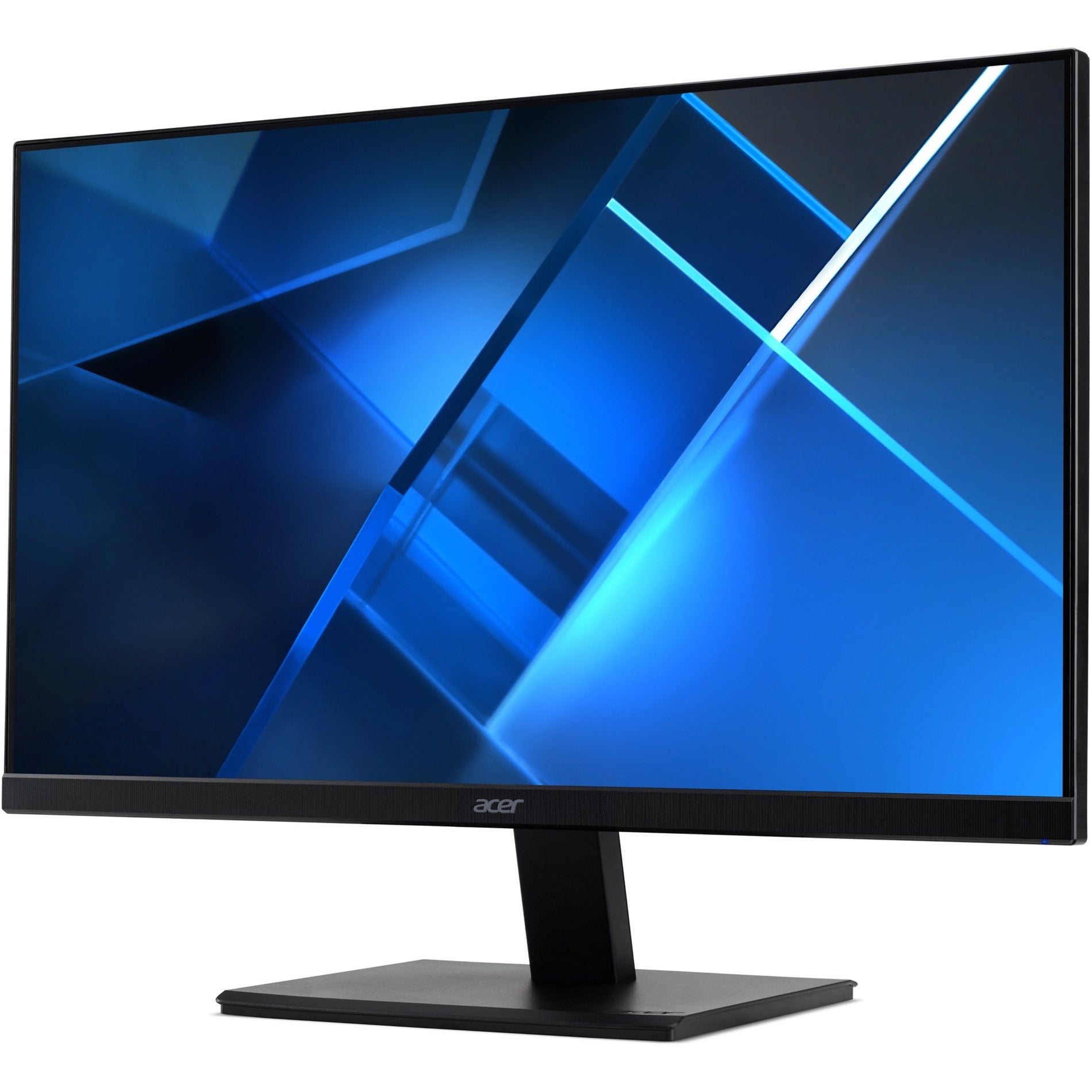 Acer Vero V7 27-inch monitor displaying vibrant blue geometric patterns, showcasing color accuracy and wide viewing angles-alternate-image1