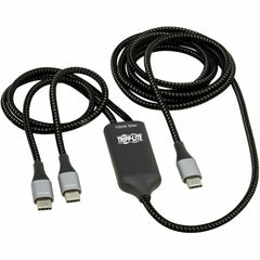 Tripp Lite U420P-2X6-100W USB-C Charging Cable/Splitter (M/2xM) - 100W PD Charging 6 ft. (1.8 m)  트립 라이트 U420P-2X6-100W USB-C 충전 케이블/스플리터 (남성/2개 남성) - 100W PD 충전 6피트 (1.8m)