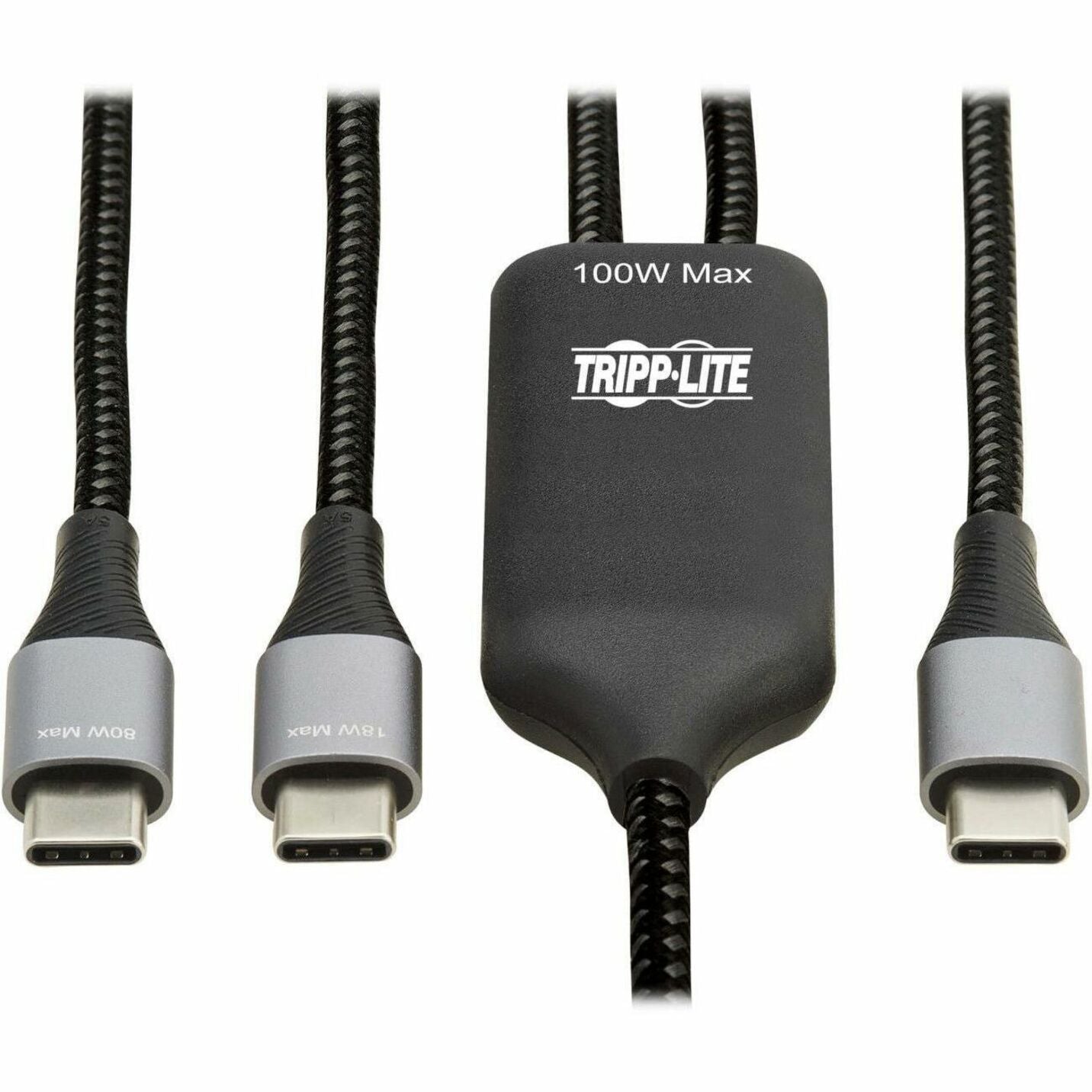 Tripp Lite U420P-2X6-100W USB-C Ladekabel/Splitter (M/2xM) - 100W PD Laden 6 ft. (1.8 m)