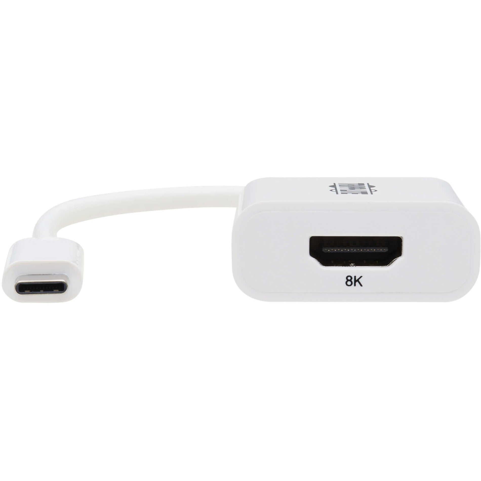 أدابتر USB-C إلى HDMI من Tripp Lite U444-06N-HD8K6W (M/F) - 8K 60 هرتز، HDR، 4:4:4، HDCP 2.3، أبيض، توصيل وتشغيل