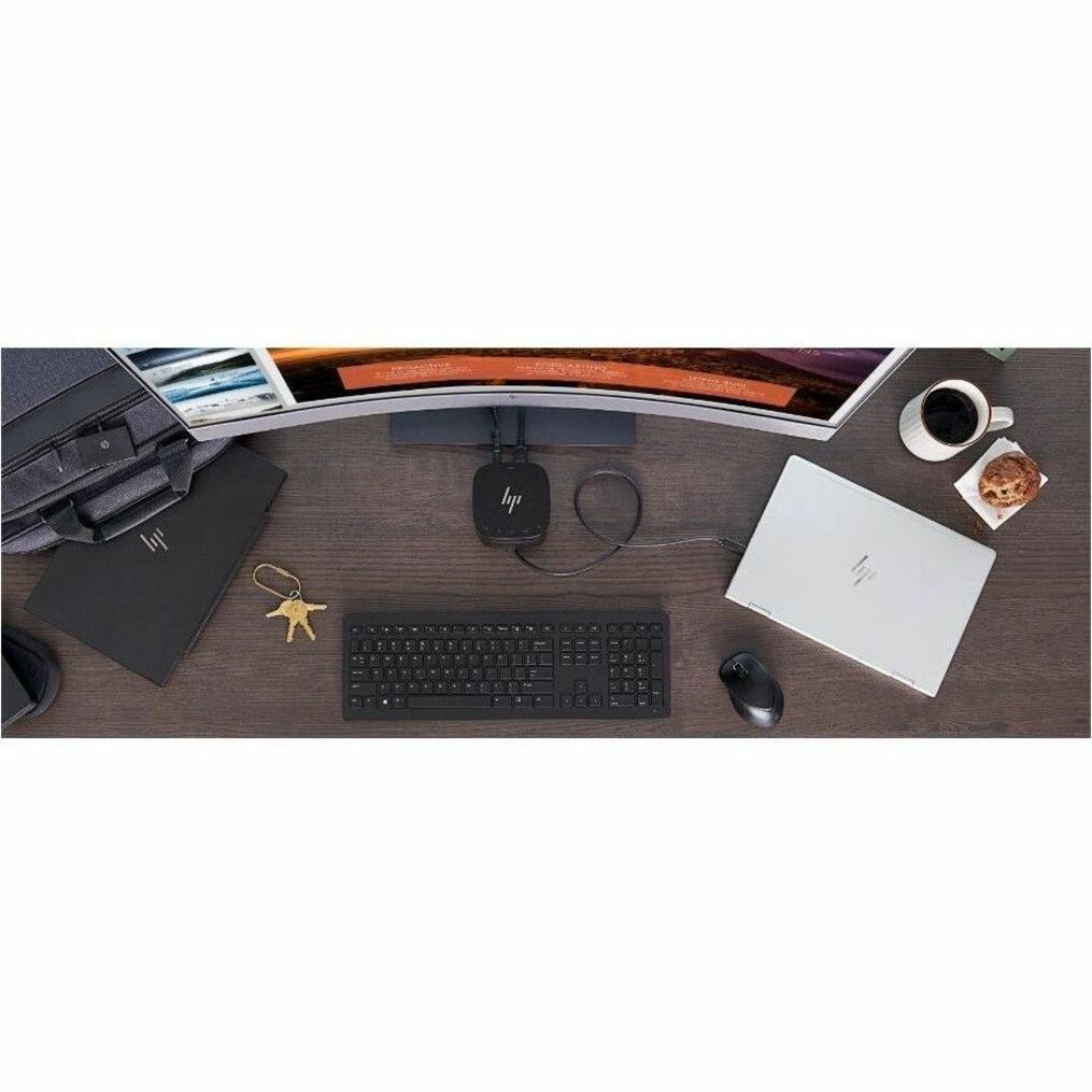 Souris et clavier sans fil HP 2V9E6AA#ABL 330 ergonomique indicateur de batterie clavier de taille normale