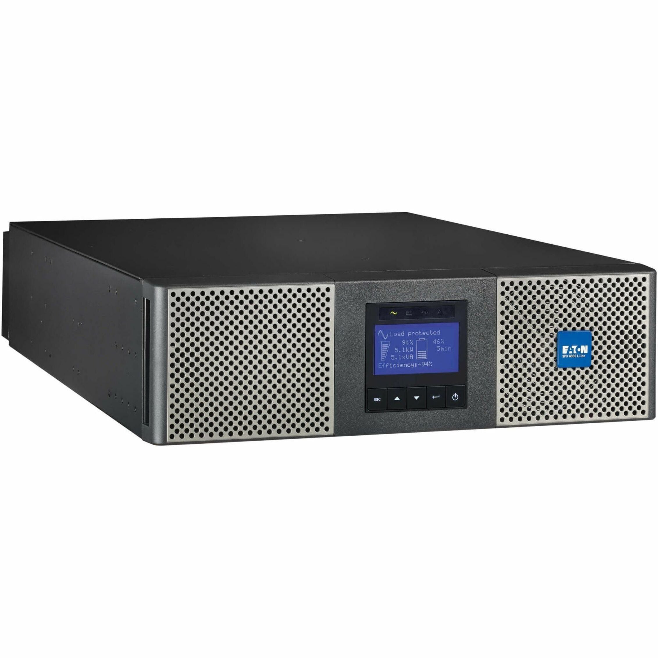 Eaton 9PX6K-L 9PX 6000VA Rack/Tower UPS 5 Års Garanti Ren Sinus Bølge Lithium Ion Batteri.