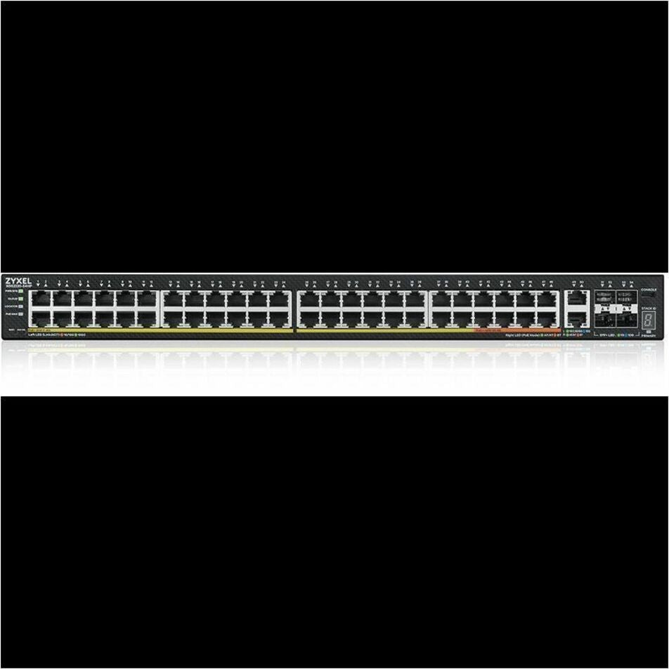 ZYXEL XGS2220-54HP 48-port GbE L3 Akses PoE+ Saklar dengan 6 Uplink 10G (600 W) Ethernet Gigabit Ethernet 10 Gigabit Slot SFP+