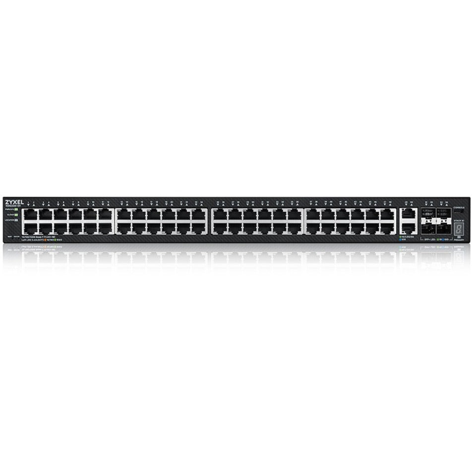 ZYXEL XGS2220-54 48-port GbE L3 Access Switch with 6 10G Uplink, Lifetime Warranty, Rack-mountable