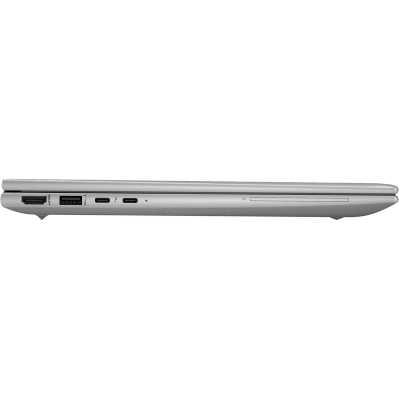 Side profile view of HP ZBook Firefly G10 showing thin design and port arrangement