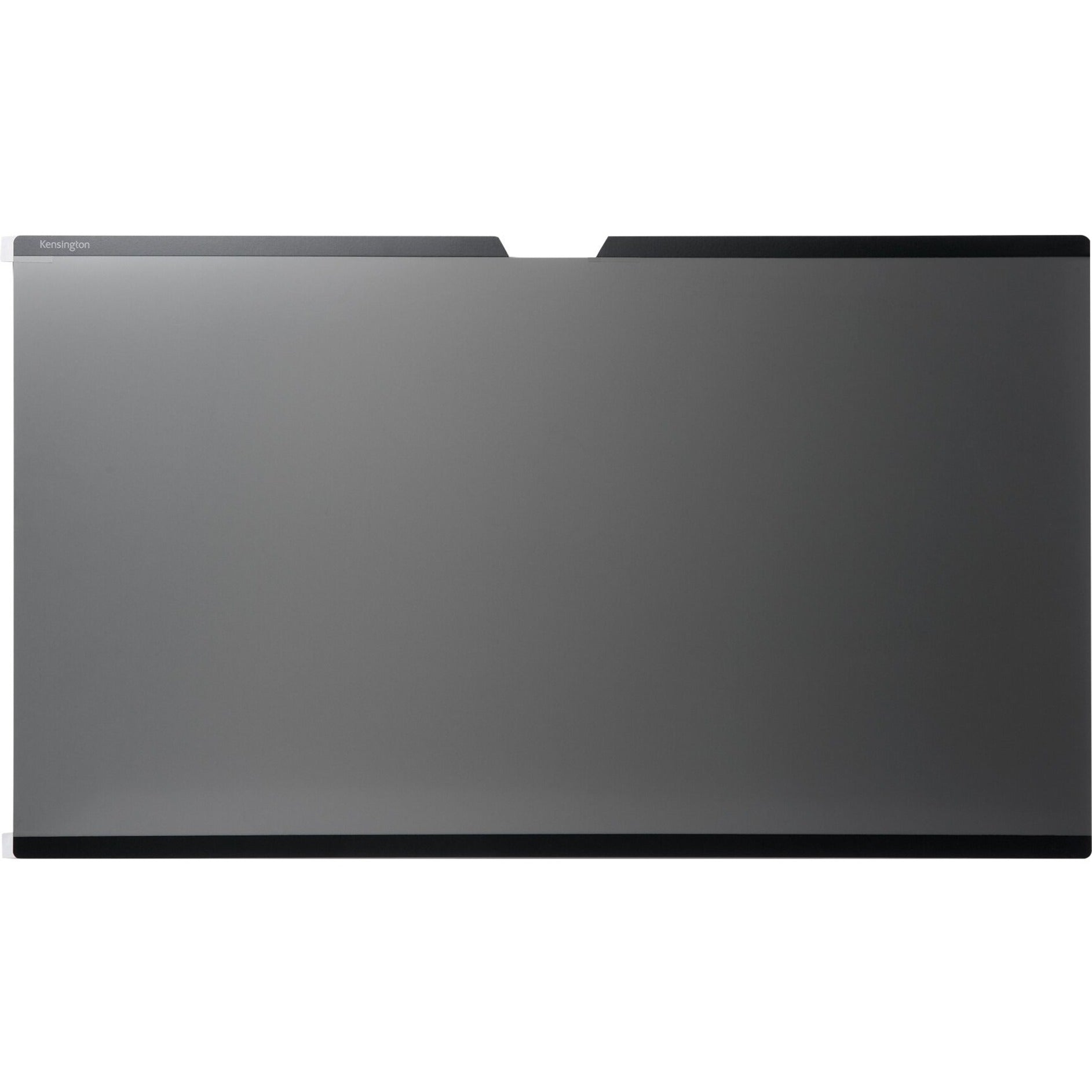 Front view of Kensington SA270 Privacy Screen mounted on display showing dark protective surface-alternate-image1