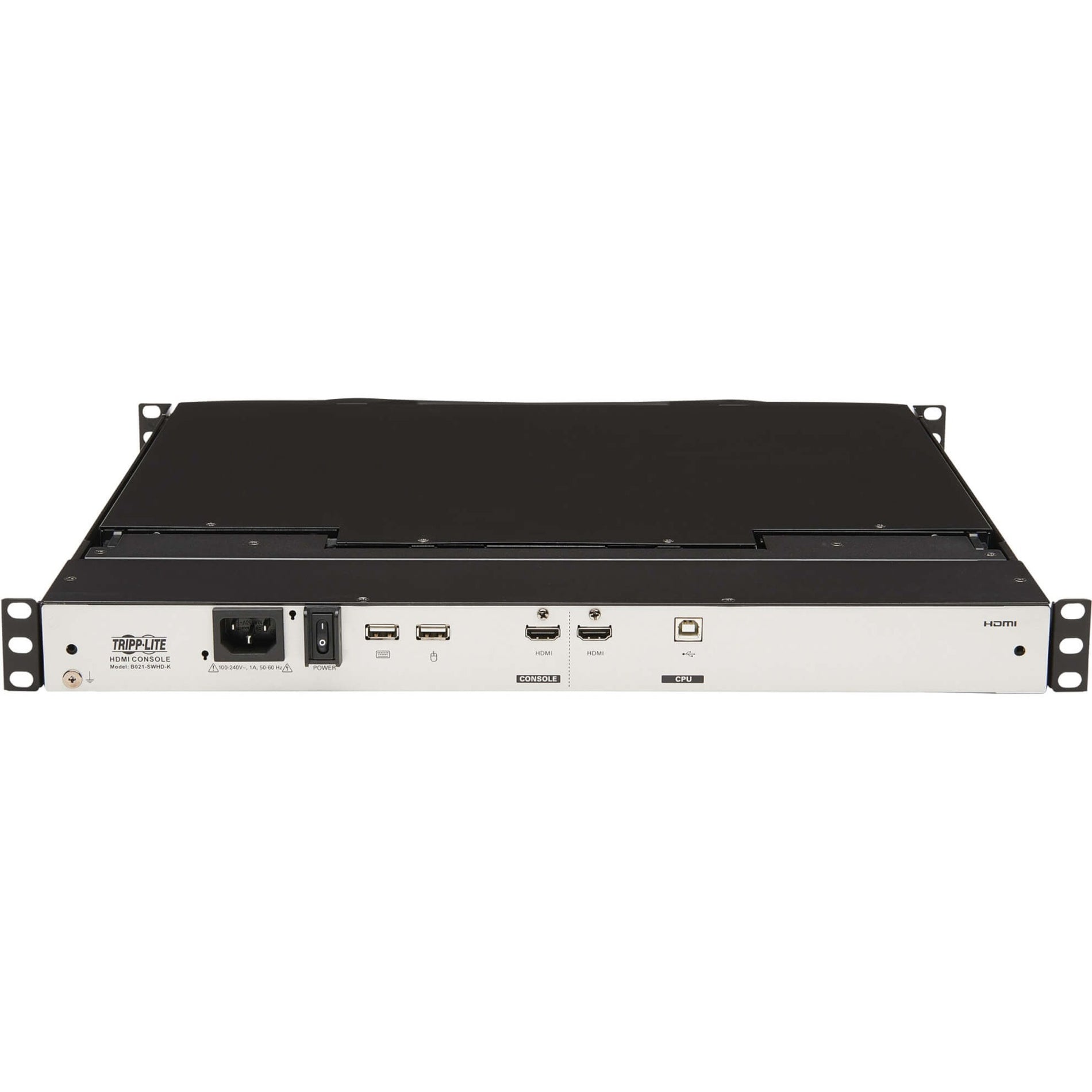 Tripp Lite B021-SWHD-K 1U Rack-Mount Short-Depth HDMI KVM Console KVM Switch with 18.5 in. LCD, Full HD, USB, HDMI