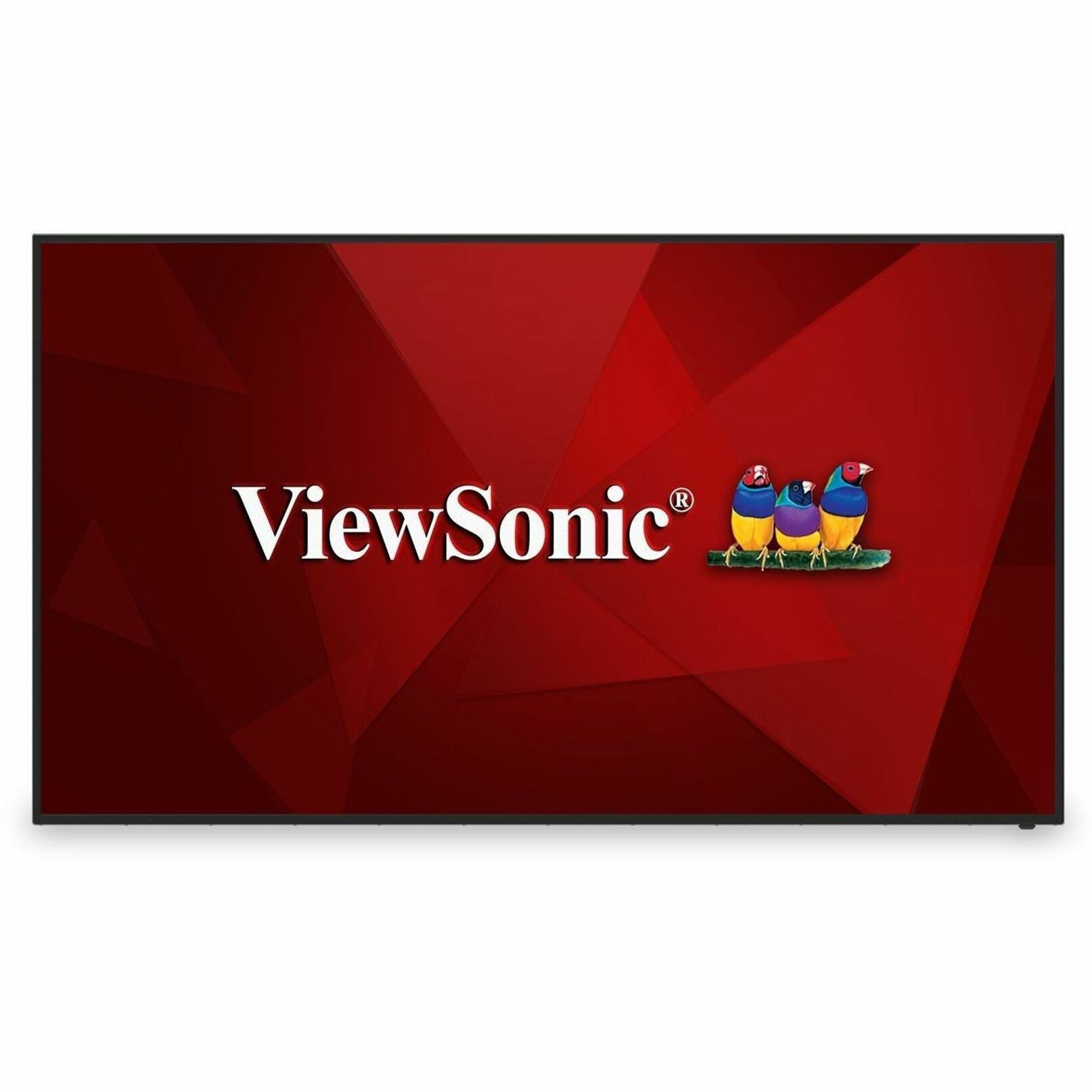 Front view of ViewSonic CDE7512-E1 75-inch display showing sleek design and thin bezel-alternate-image2