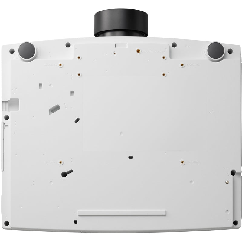 Bottom view of Sharp NEC PV800UL-W1 projector showing mounting points and installation interface