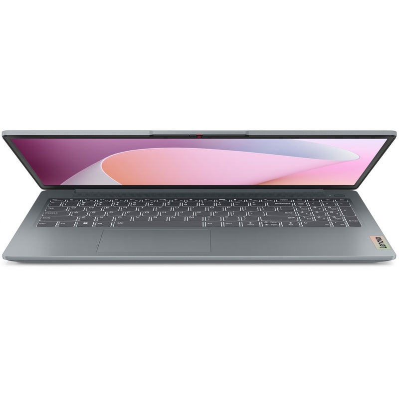 Angled view of Lenovo IdeaPad Slim 3 showing design elements