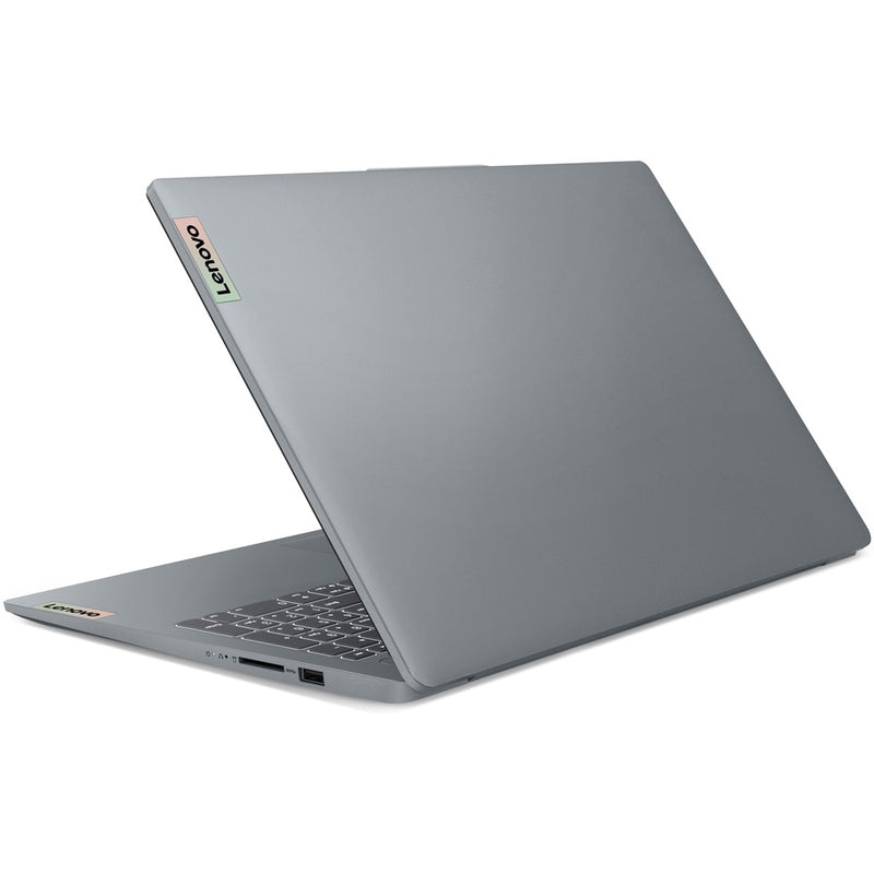 Rear angled view of Lenovo IdeaPad Slim 3 showing overall design