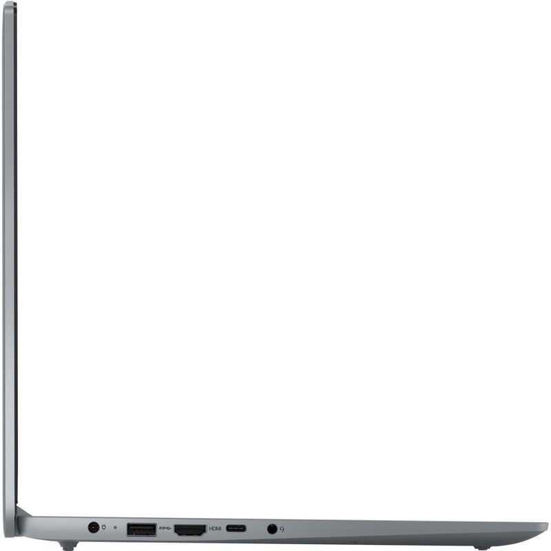 Left side view of Lenovo IdeaPad Slim 3 showing various ports including USB-C, HDMI, and USB 3.2